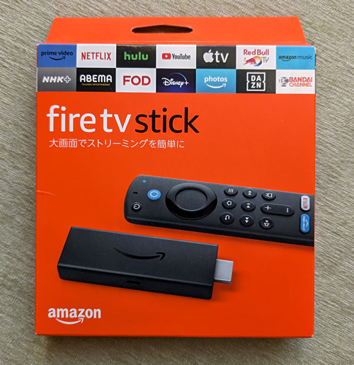 Fire TV Stickの外箱